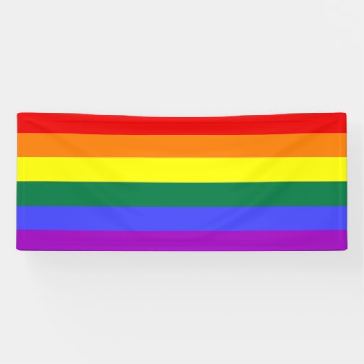 Gay Pride Rainbow Banner (Horizontal)
