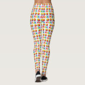 Gay Pride Rainbow Beach Ball Beachball LGBTQ Leggings (Rückseite)