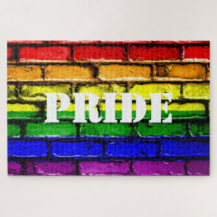 Gay Pride Rainbow Brick PUZZLE