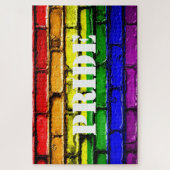 Gay Pride Rainbow Brick PUZZLE (Vertikal)