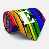 Gay Pride Rainbow Bricks Krawatte (Gerollt)