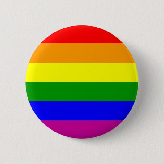 Gay Pride Rainbow Button (Vorderseite)
