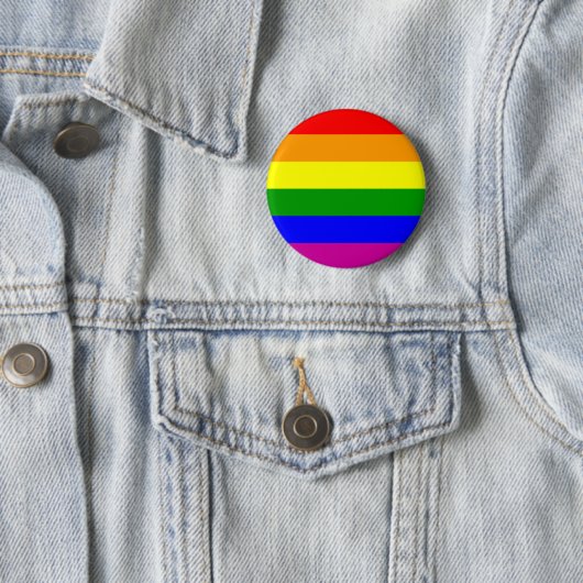 Gay Pride Rainbow Button (Beispiel)