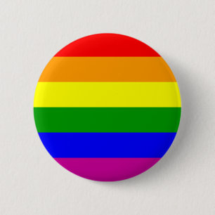 Gay Pride Rainbow Button