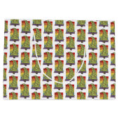 Gay Pride Rainbow Christmas Tree Große Geschenktüte (Rückseite)