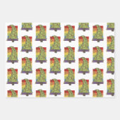 Gay Pride Rainbow Christmas Tree Muster Geschenkpapier Set (Vorderseite 3)