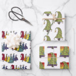 Gay Pride Rainbow Christmas Tree Muster Geschenkpapier Set<br><div class="desc">Gay Pride Rainbow Christmas Tree Muster Kollektion Packpapier Blatt von Ricaso</div>