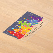 Gay Pride Rainbow Christmas Trees LGBT Acryleinladungen (Ablage )