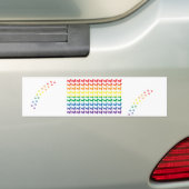 Gay Pride Rainbow-Dackeln Autoaufkleber (Auf Auto)