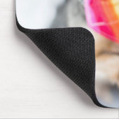 Gay Pride Rainbow Dog | Yorkshire Terrier Mousepad (Ecke)