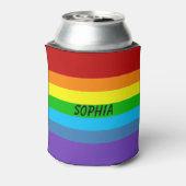 Gay Pride Rainbow Dose oder Flaschenhalter Individ Dosenkühler (Kanne Rückseite)