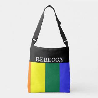 Gay Pride Rainbow Einzigartig Personalisiert Tragetaschen Mit Langen Trägern