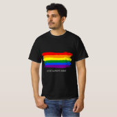 Gay Pride Rainbow Equality Liebe gewinnt Retro Str T-Shirt (Vorne ganz)