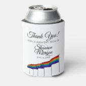 Gay Pride Rainbow Flag Gastgeschenk Hochzeit Viele Dosenkühler (Kanne Rückseite)