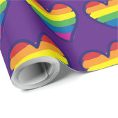 Gay Pride Rainbow Flag Liebe Geschenkpapier (Rolleneckpunkt)