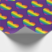 Gay Pride Rainbow Flag Liebe Geschenkpapier (Ecke)