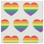 Gay Pride Rainbow Flag Liebe Herz Stoff (Muster)