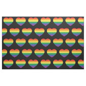 Gay Pride Rainbow Flag Liebe Herz Stoff (Fat Quarter (45,7 x 55,9 cm))