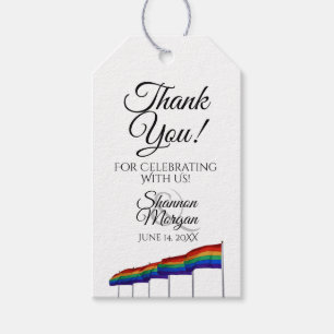 Gay Pride Rainbow Flags Gastgeschenk Hochzeit Dank Geschenkanhänger
