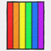GAY PRIDE RAINBOW ... Fleecedecke. Fleecedecke (Vorderseite)