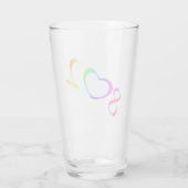 Gay Pride Rainbow Glas (Rückseite)