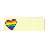 Gay Pride Rainbow Heart (Vorne)