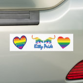 Gay Pride Rainbow Heart Autoaufkleber (Auf Auto)