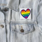 Gay Pride Rainbow Heart Button (Beispiel)
