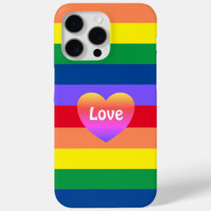 Gay Pride Rainbow Heart LGBTQ Gleichstellung Case-Mate iPhone Hülle