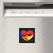 Gay Pride Rainbow Heart Magnet (In Situ (Geschirrspüler))