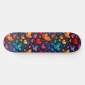 Gay Pride Rainbow Hearts Doves LGBTQ+ Skateboard (Horizontal)