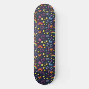 Gay Pride-Rainbow-Herz-LGBTQ+-Skateboard Skateboard