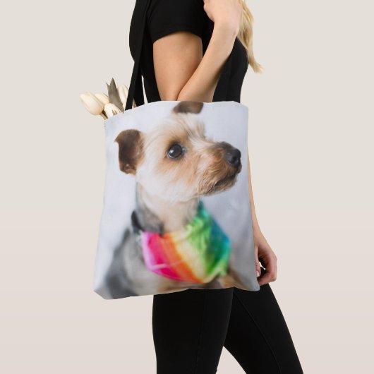 Gay Pride Rainbow Hund| Yorkshire Terrier Tasche (Von Nahem)