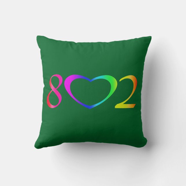 Gay Pride Rainbow Kissen (Rückseite)