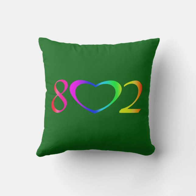 Gay Pride Rainbow Kissen (Rückseite)