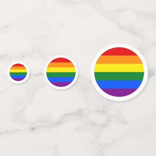 Gay Pride Rainbow Konfetti (Vorderseiten)