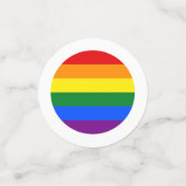 Gay Pride Rainbow Konfetti (Klein Vorderseite)