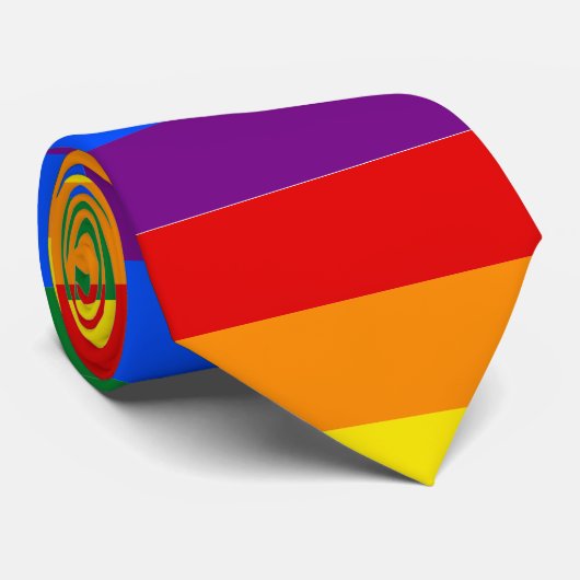 Gay Pride Rainbow Krawatte (Gerollt)