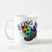 Gay Pride Rainbow Ladybug Kaffeetasse (Links)
