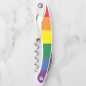 Gay Pride Rainbow LGBT Kellnermesser (Vorderseite)