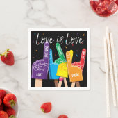 Gay Pride Rainbow LGBT Party Napkin Serviette (Beispiel)