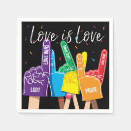 Gay Pride Rainbow LGBT Party Napkin Serviette