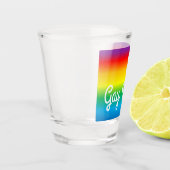 Gay Pride Rainbow LGBT Shotglas Schnapsglas (Links)