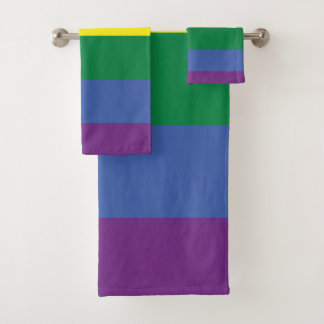 Gay Pride Rainbow LGBT Themed Badhandtuch Set