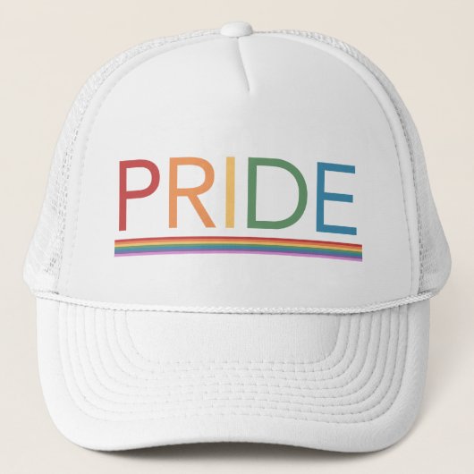 Gay Pride Rainbow LGBT Trucker Hat Truckerkappe (Vorderseite)