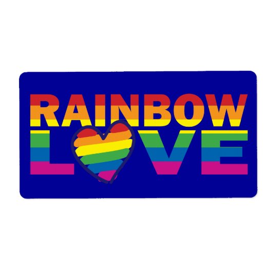 Gay Pride Rainbow Liebe Herz (Vorne)