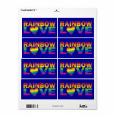 Gay Pride Rainbow Liebe Herz (Vorne)