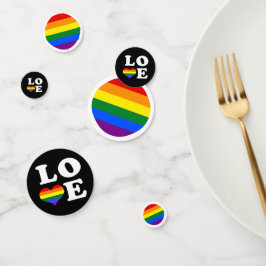 Gay Pride Rainbow Liebe Hochzeit Konfetti