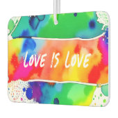 Gay Pride Rainbow Liebe ist Liebe Autolufterfrischer (Links)