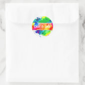 Gay Pride Rainbow Liebe ist Liebe Runder Aufkleber (Tasche)